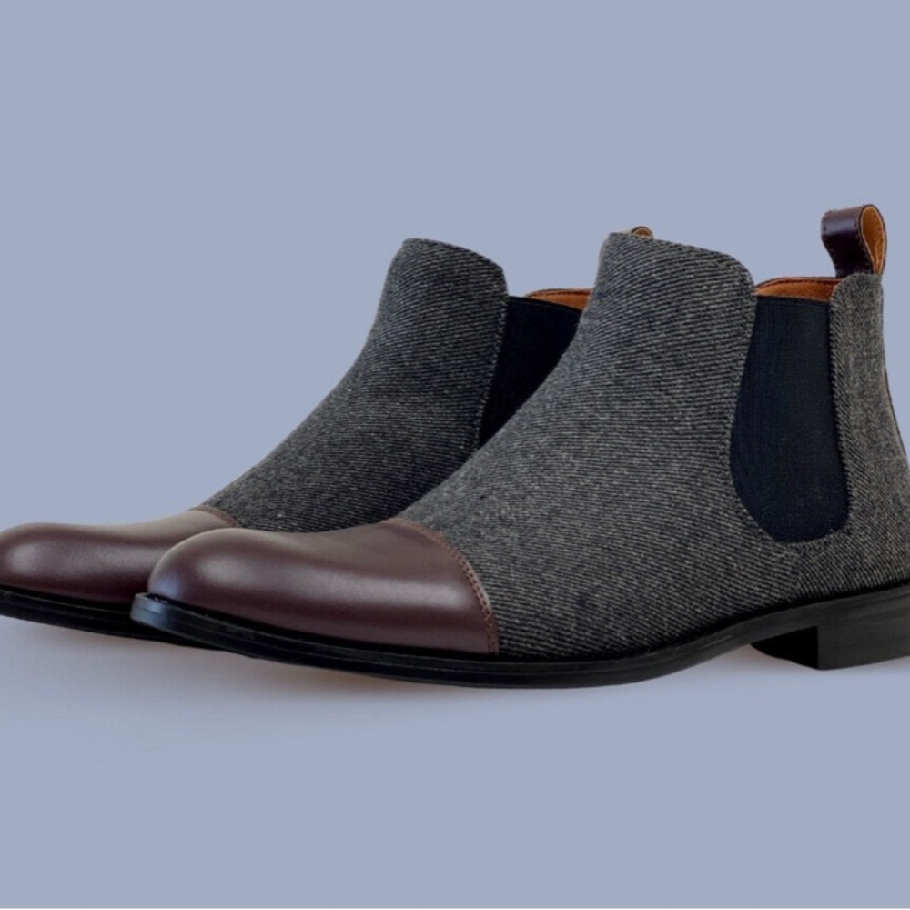 Polar Fox Forbes MPX806062 Memory Foam Classic Casual Chelsea  Boots For Men